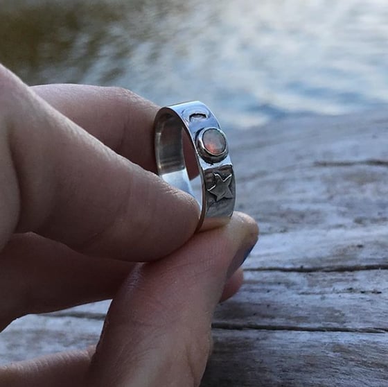 Image of Starry Night Opal Ring