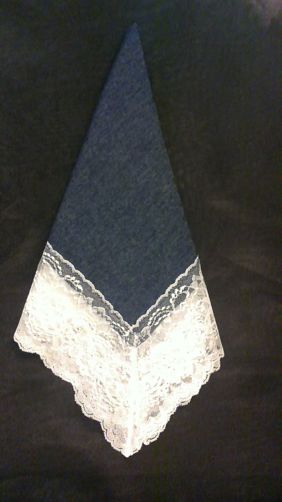 Image of DENIM AND LACE HANKIE