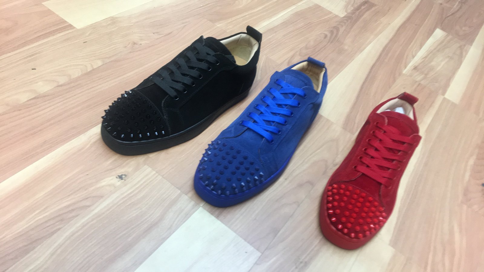 louboutin spiked sneakers