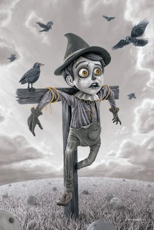 Image of SIGNED Poster - The Scarecrow MONO - 11" X 17"