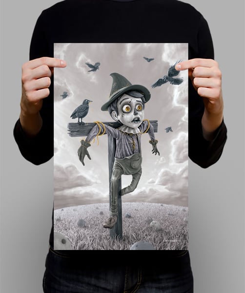 Image of SIGNED Poster - The Scarecrow MONO - 11" X 17"