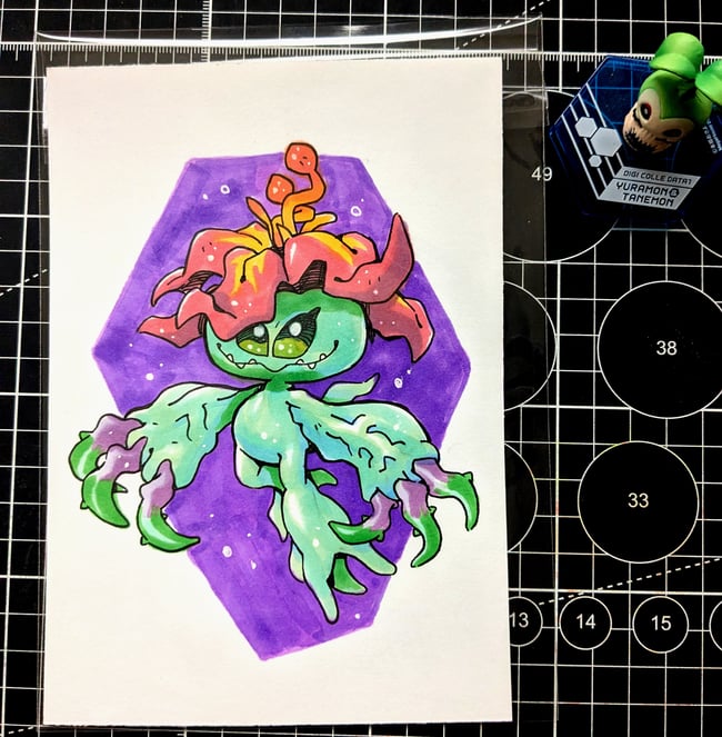 Palmon original illustration 