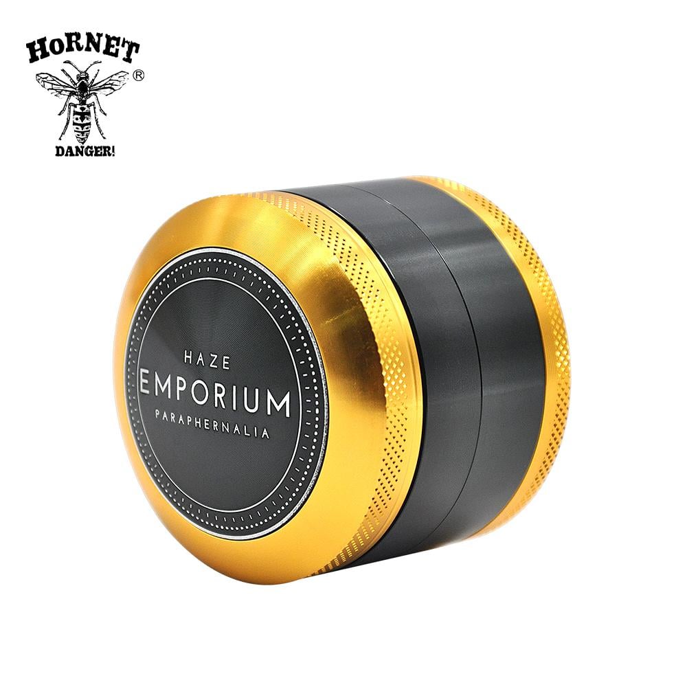 Image of 2018 hornet 4 Herb Grinder (Gold/Green)