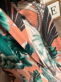 Image 4 of flower wrap dress with slip 