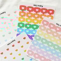 Image 1 of Heart emote bubble stickers