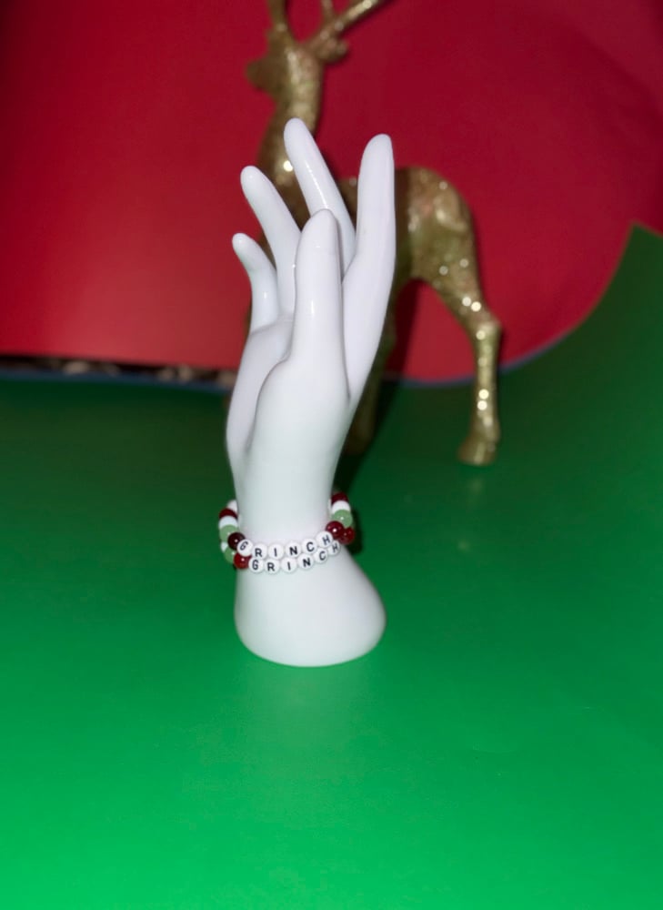 Image of Winter/Christmas Special - Beaded Letter Bracelets