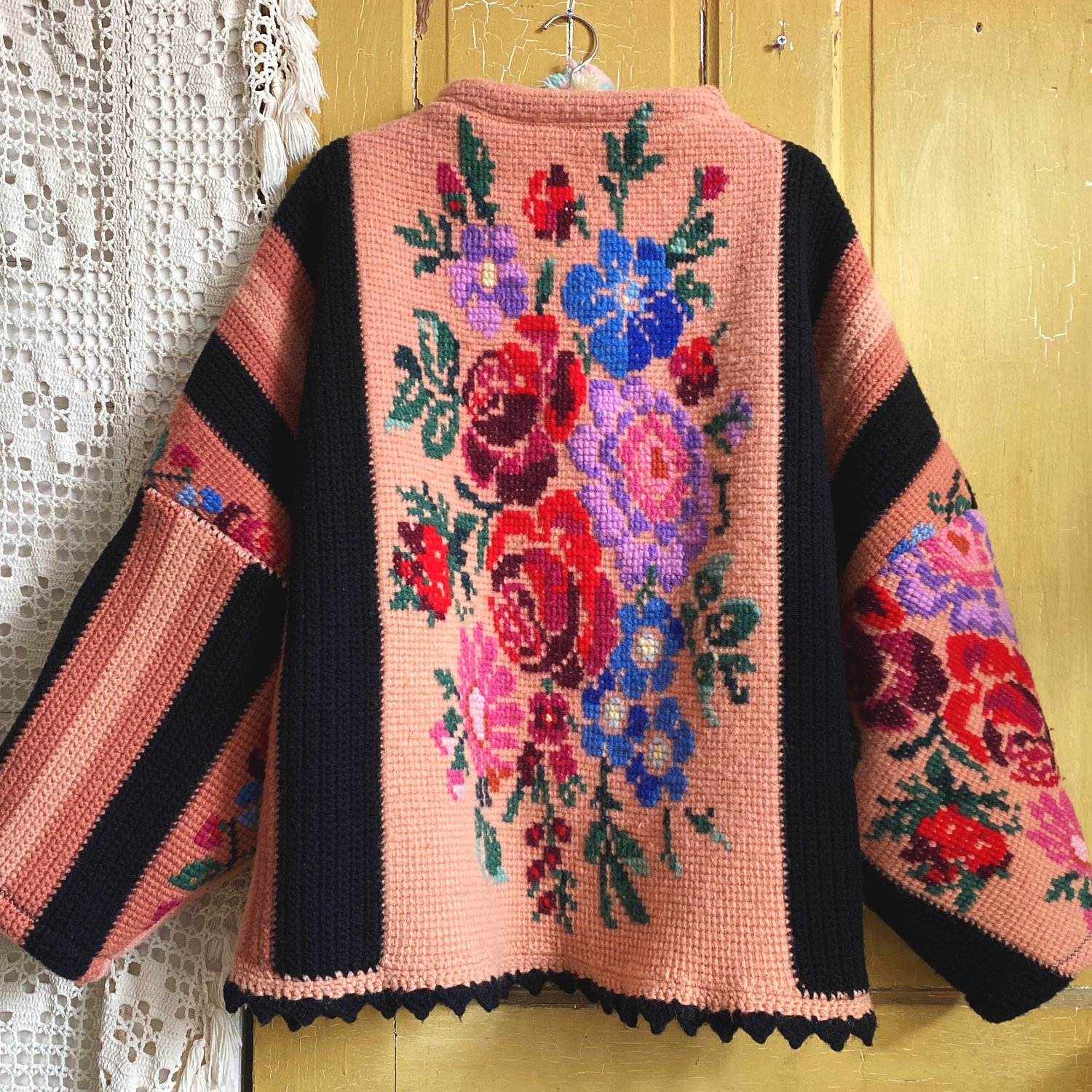 Image of Antique Floral Granny Trail Coat