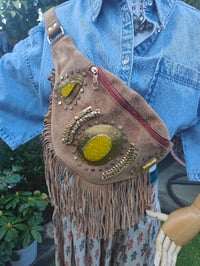 Image 13 of Dolly Bumbag suede fringe tassles Tan