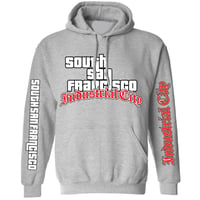 Industrial City GTA Hoodie (Grey/Red)