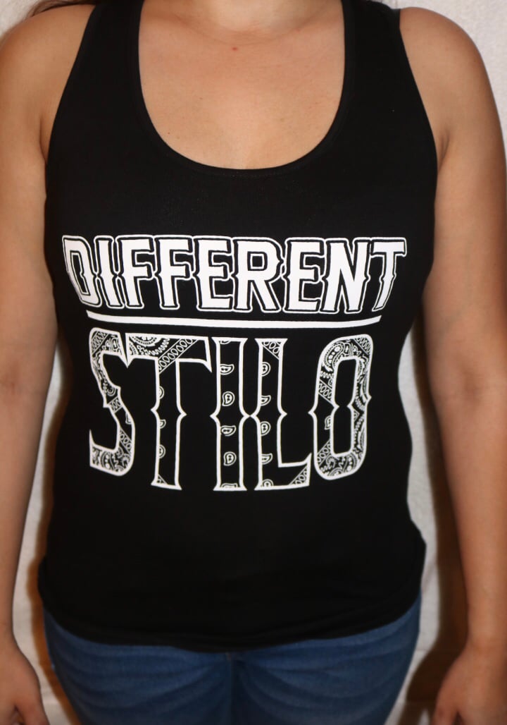 Image of Different Stilo “Black & White” Women Tank Top