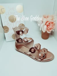 "Remy" Rose Gold flat sandals