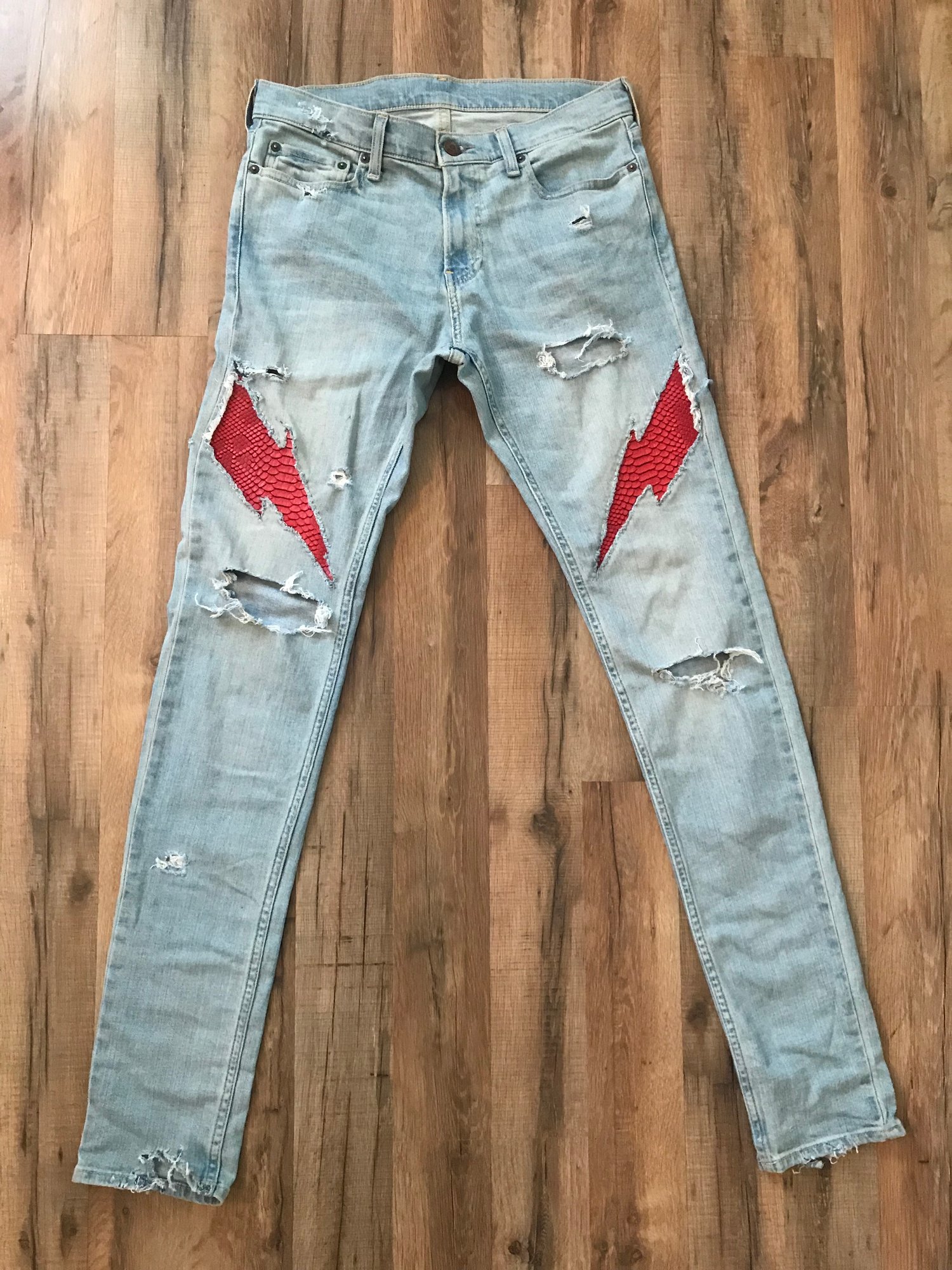 Image of Razani Signature “Red Lightning” Denim