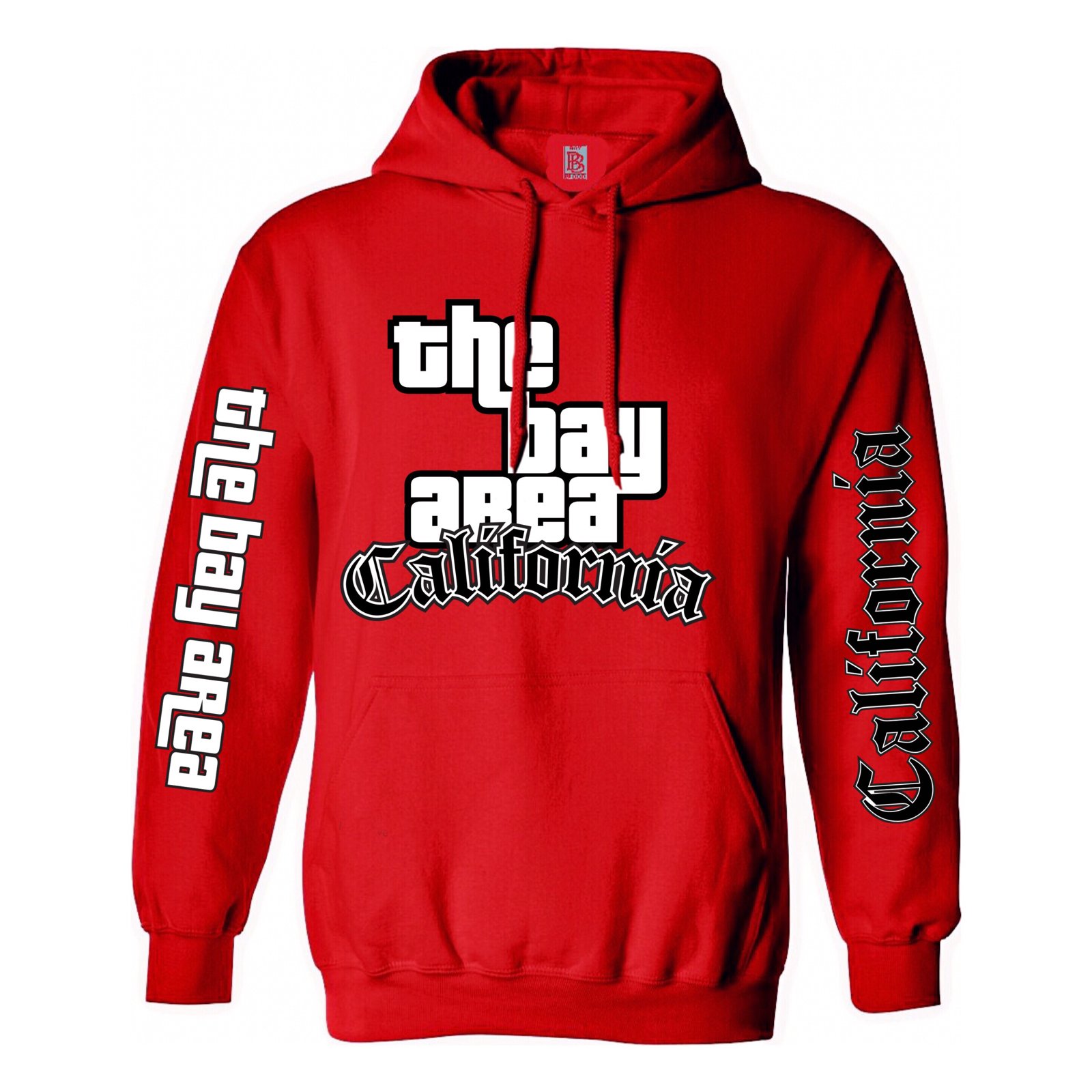 The Bay Area GTA Hoodie Red Bay Blood Clothing