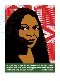Assata Shakur (9"x 12") Giclée, 2018)
