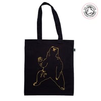 Image 1 of Bear Tote Shopping Bag (Organic)