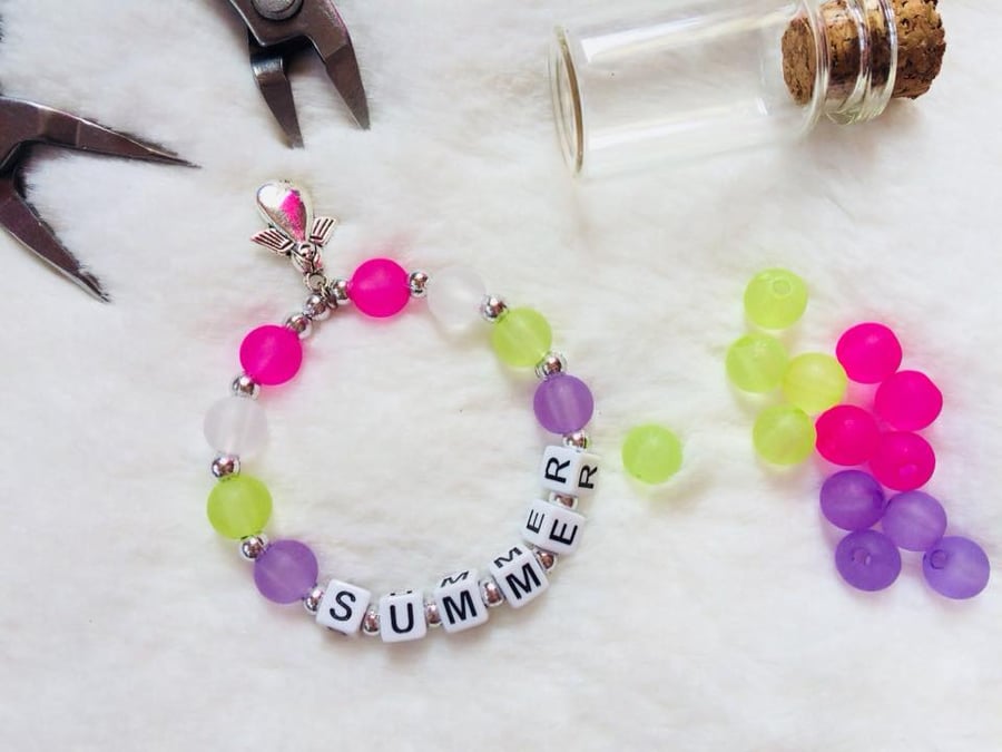 Image of Customized Letter Bracelet