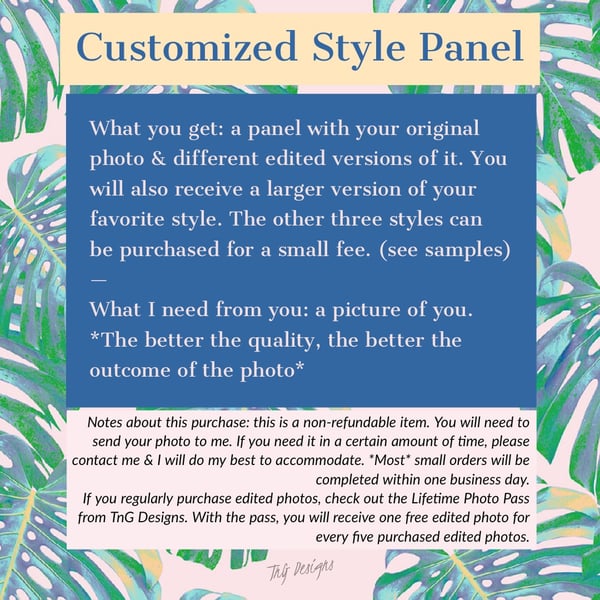 Image of Customized Style Panel