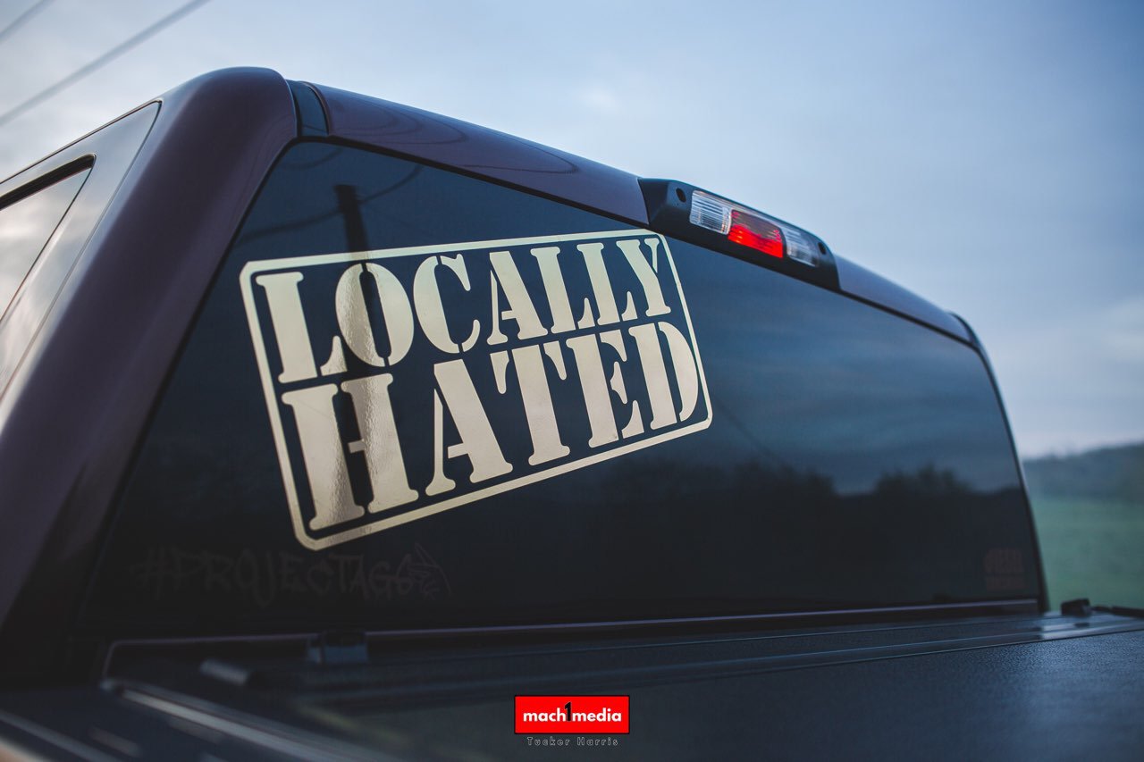 Locally on sale hated decal