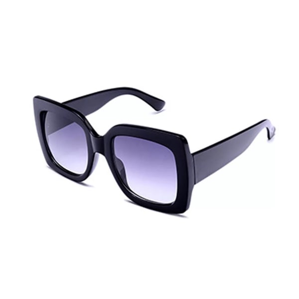Image of HARPER Black Oversized Square Sunglasses