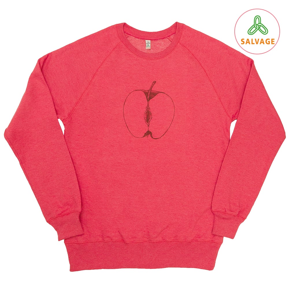 VajApple Unisex Red Sweatshirt (Recycled)