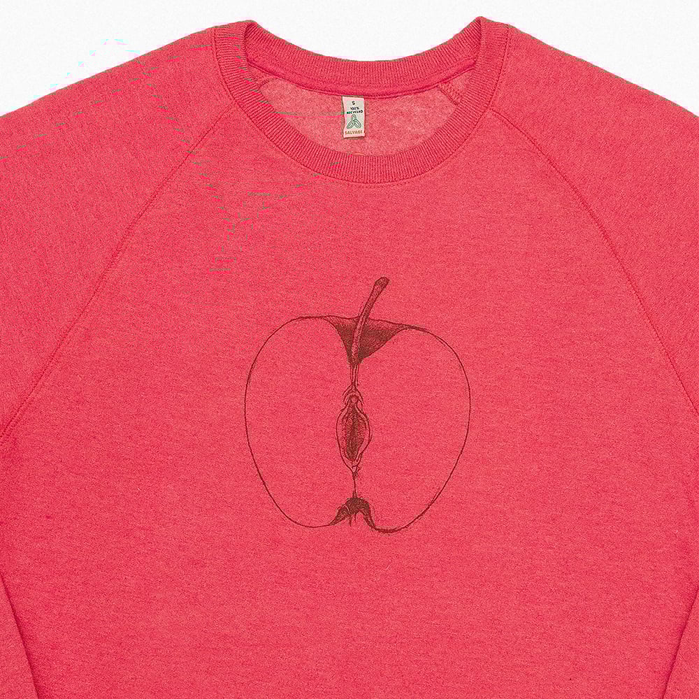 VajApple Unisex Red Sweatshirt (Recycled)
