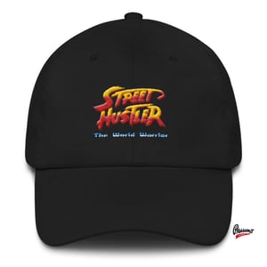 Image of Street hustler dad hat black and red