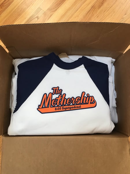 Image of The Mothership Logo Baseball Style Shirt with 3/4 sleeves