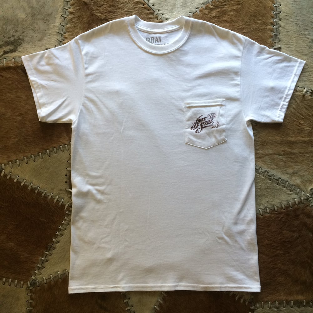 Image of INDIAN T-SHIRT with pocket WHITE