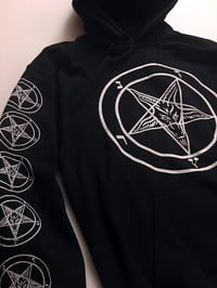 Image 3 of Pentagram Hoodie with Sleeve Prints