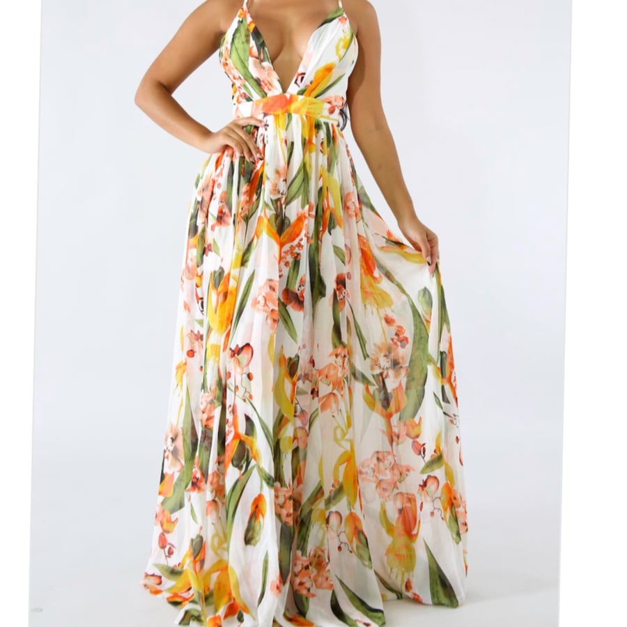 Image of Floral maxi