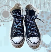 Image 1 of (8.5 men’s) blue camo patch converse 
