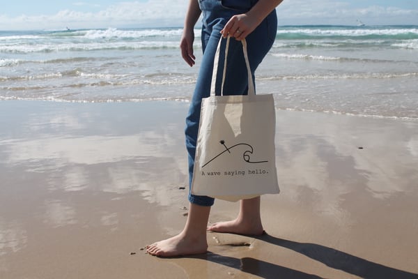 Image of A Wave Saying Hello Tote