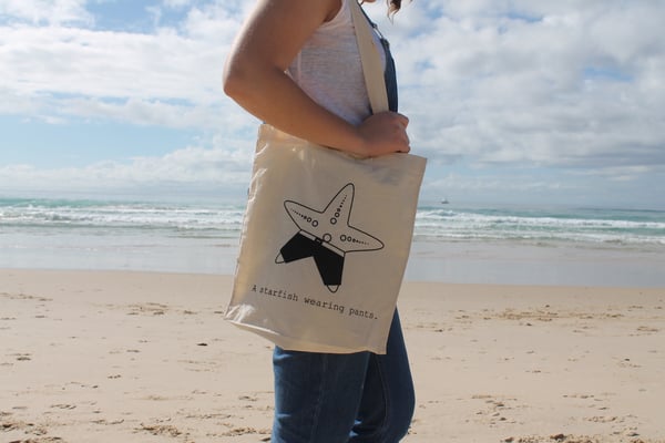 Image of A Starfish Wearing Pants Tote