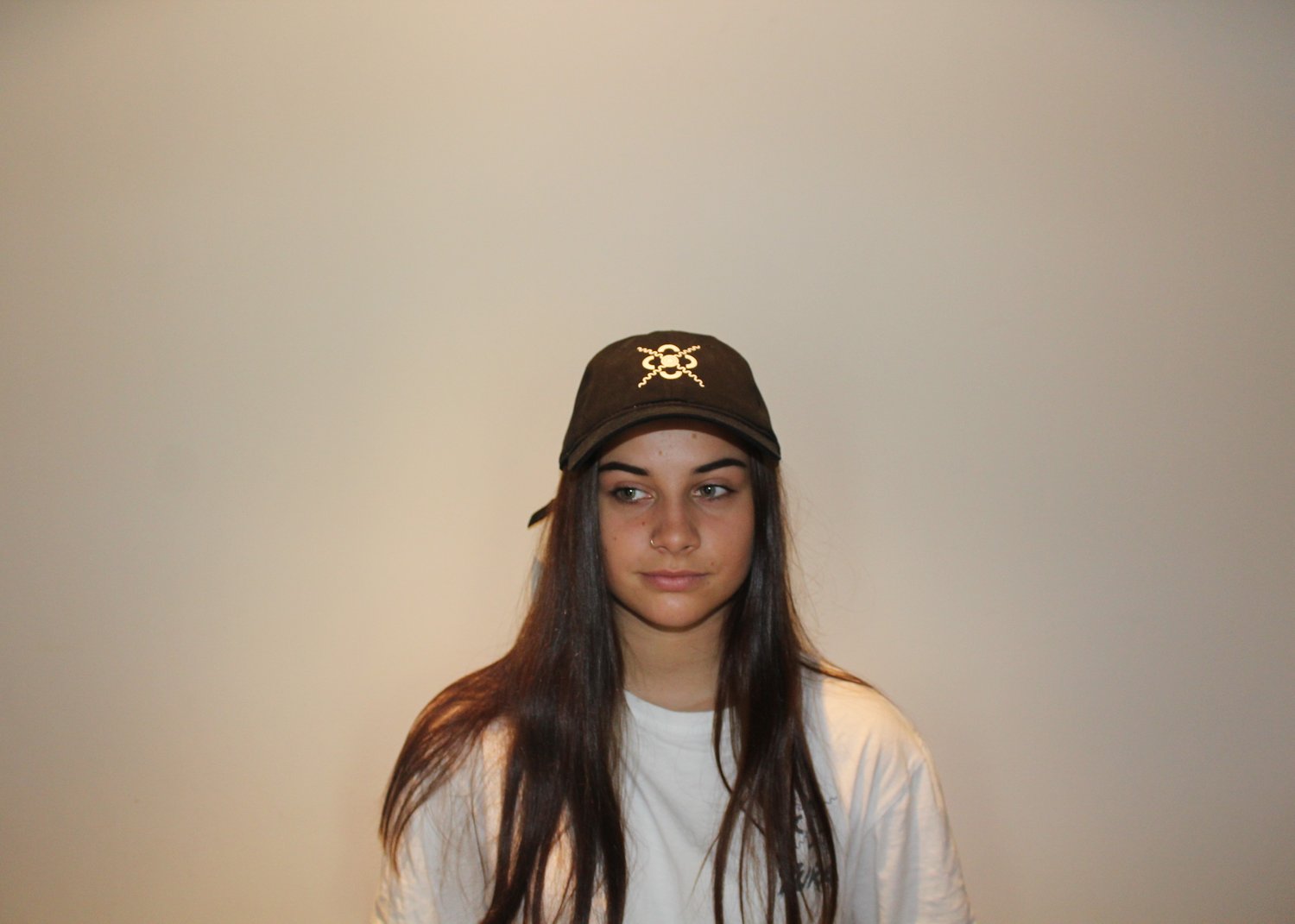 Image of yura cap black/white/blue