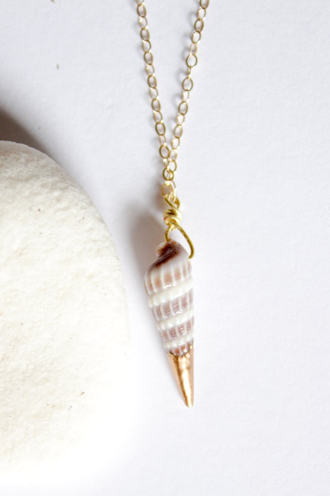 Image of Seashell Necklace - Gold Dipped