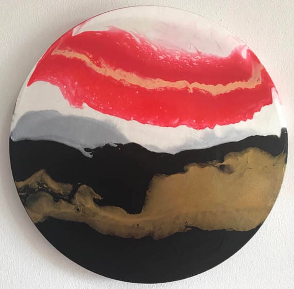 Image of Phoenix 30.5cm (12") Diameter Original Artwork