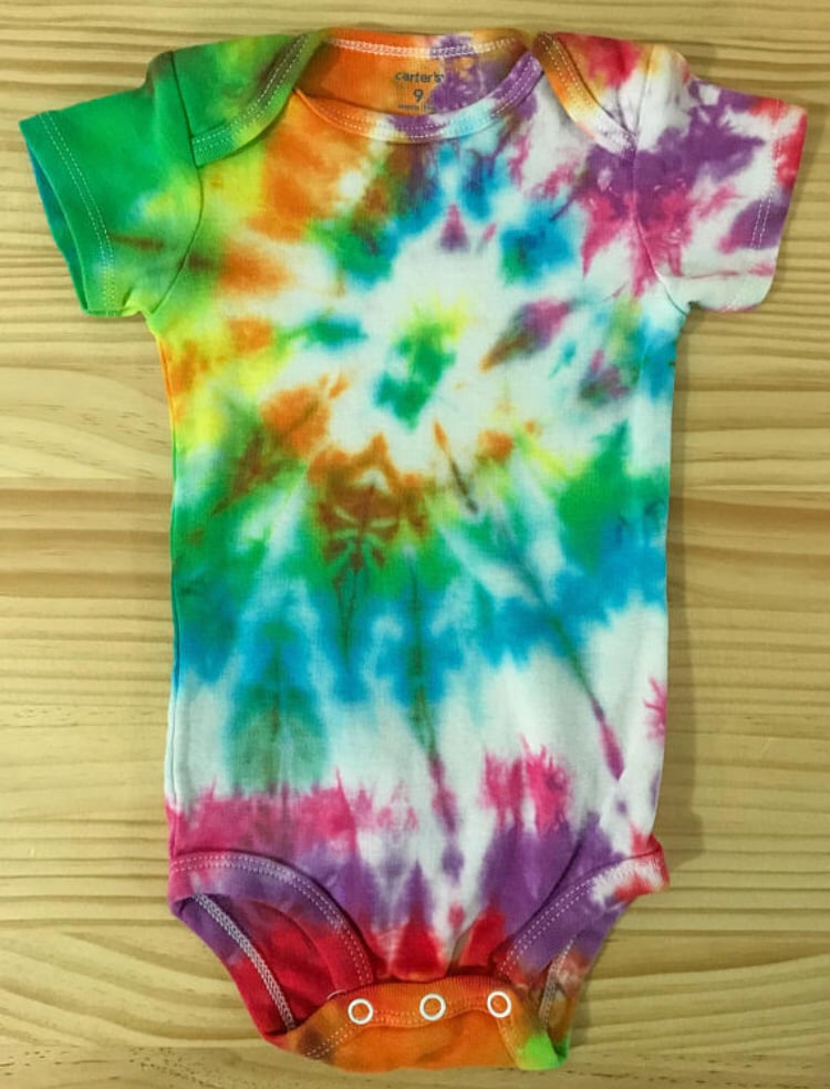 Tie dye romper clearance baby