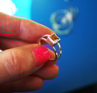 Image 1 of Square Amber Ring