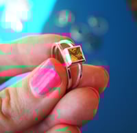 Image 2 of Square Amber Ring
