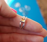 Image 3 of Square Amber Ring
