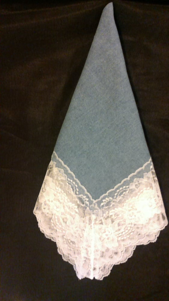 Image of DENIM AND LACE HANKIE