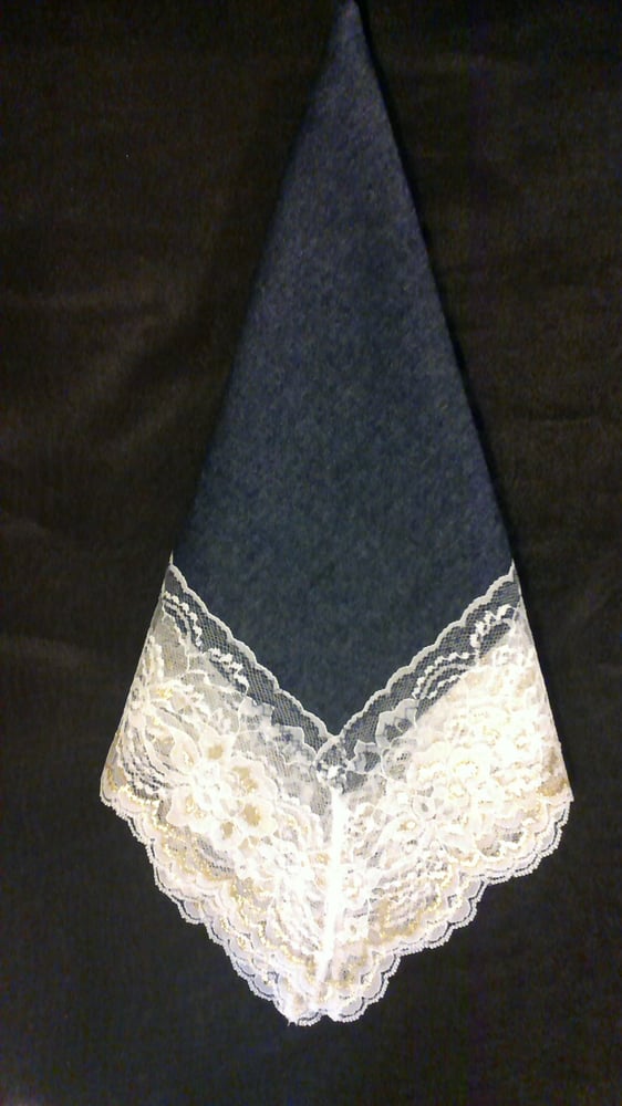 Image of DENIM AND LACE HANKIE