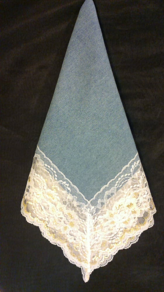 Image of DENIM AND LACE HANKIE