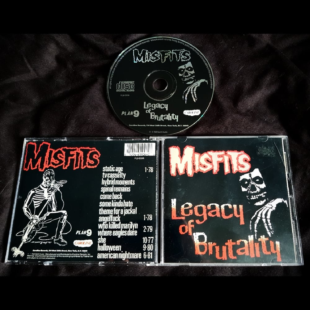 Image of Misfits Legacy Of Brutality (Canadian pressing) jewel case CD.