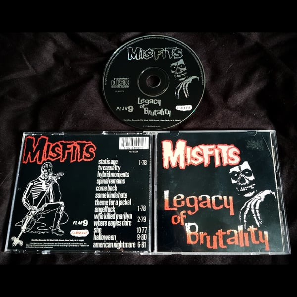 Image of Misfits Legacy Of Brutality (Canadian pressing) jewel case CD.