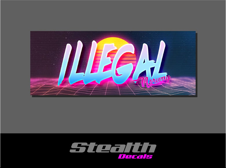 Image of ILLEGAL Retro Slap Sticker