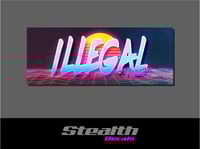 ILLEGAL Retro Slap Sticker