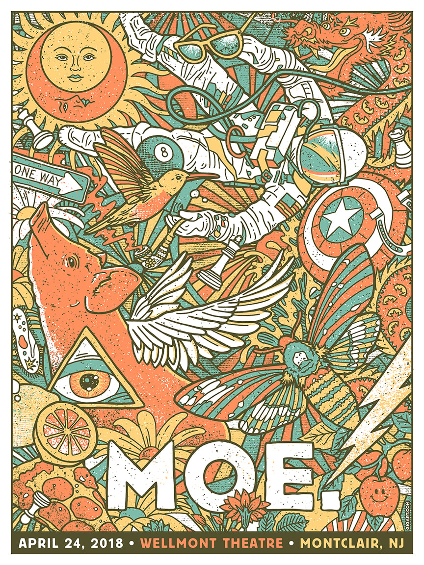 GIGART — Moe. Poster - Montclair NJ