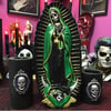 Green Dia De Los Muertos Virgin Ceramic Wall Plaque