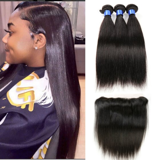 Image of Allured Mink Straight Frontal Set